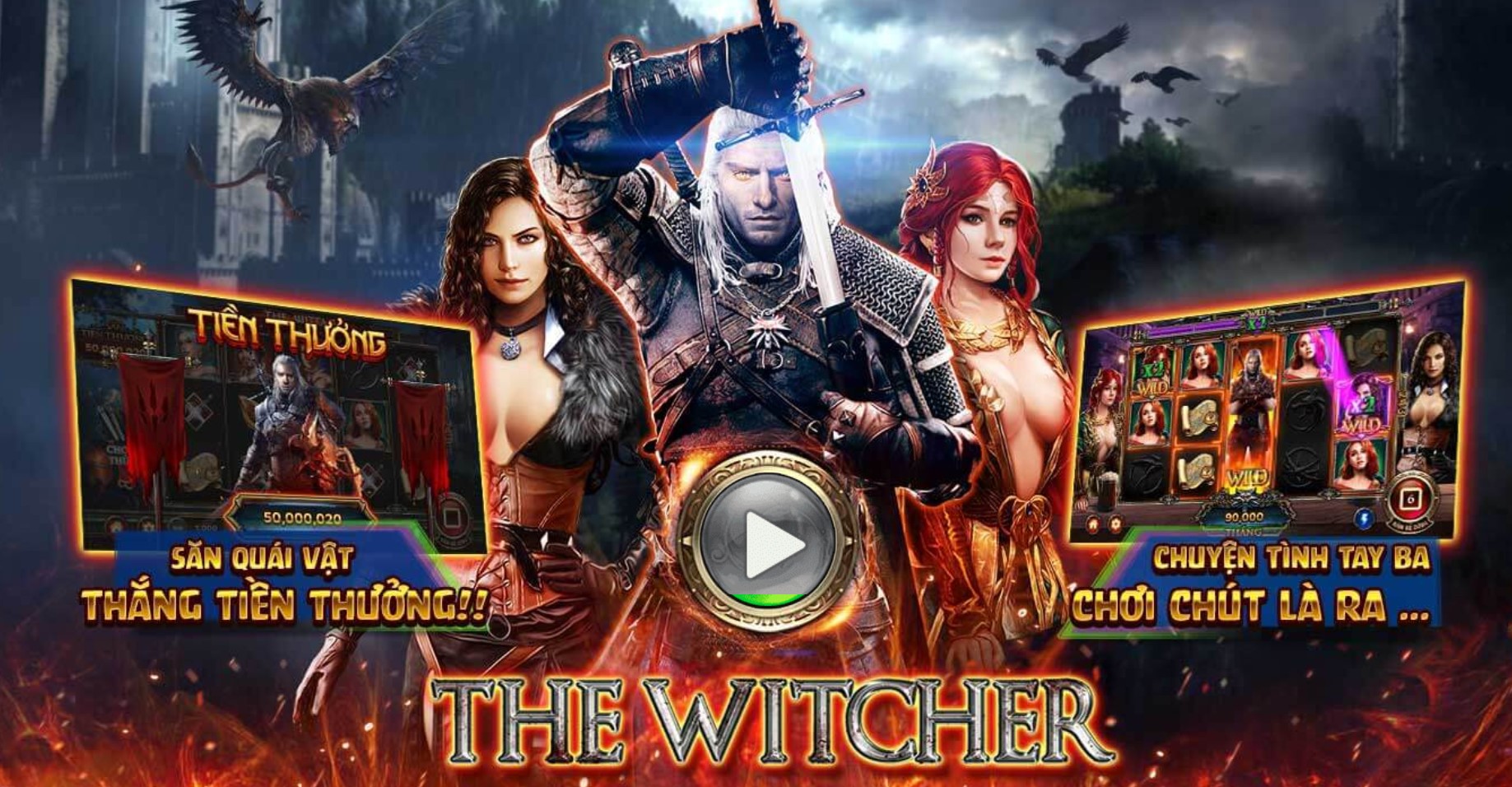 Giới thiệu game The Witcher cổng game Go88 